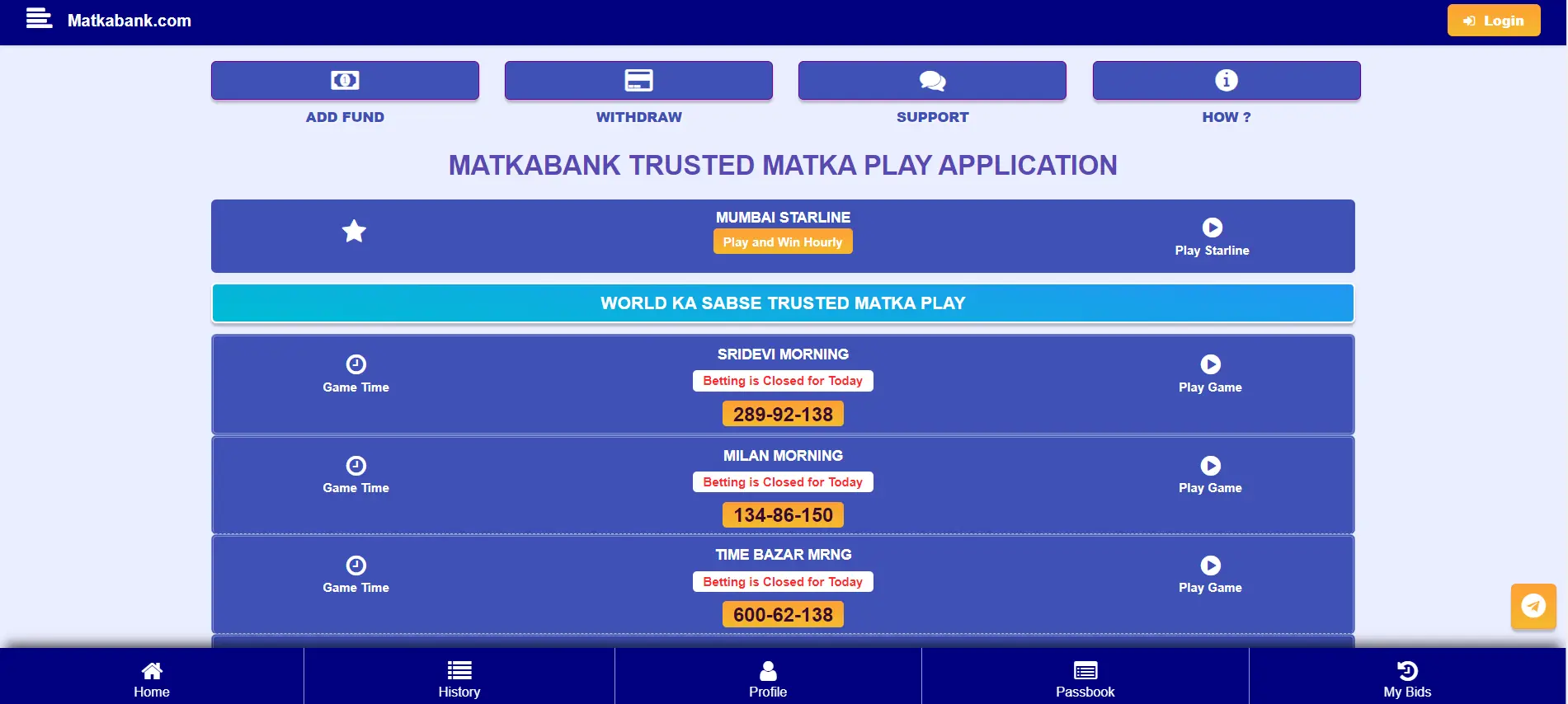 Matka Bank Main Image