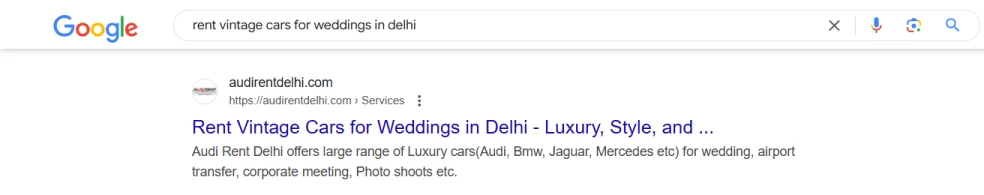 2. Rent Vintage Cars For Weddings In Delhi