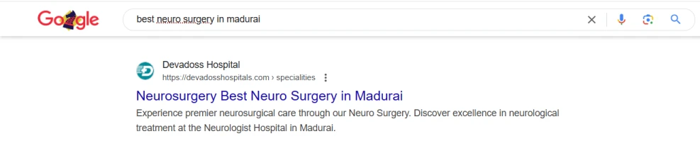 3. Best Neuro Surgery In Madurai